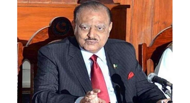 President Mamnoon Hussain desires to see Balochistan more developed than other provinces

