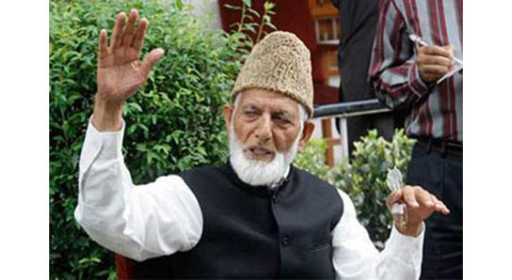 Syed Ali Gilani  concerned over plight of Kashmiri detainees
