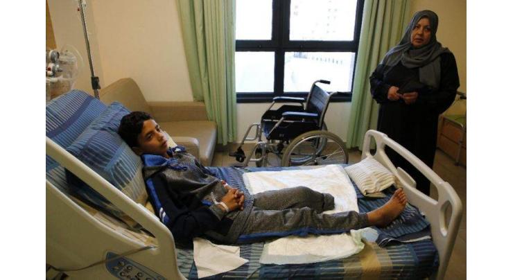 Palestinian boy's leg amputated after Israel border shooting
