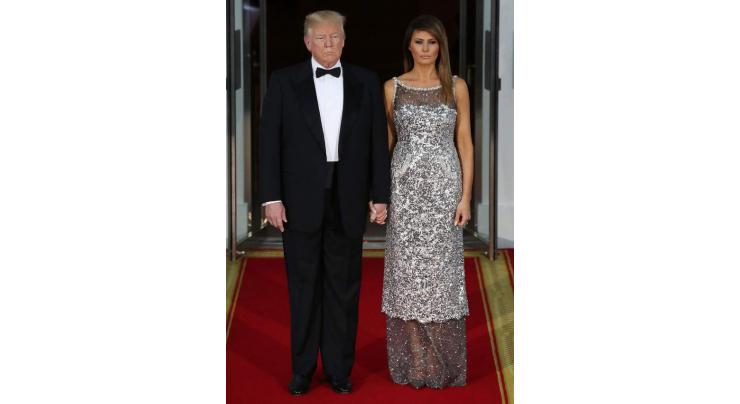 Donald Trump, Melania Trump host first state dinner with a straight face