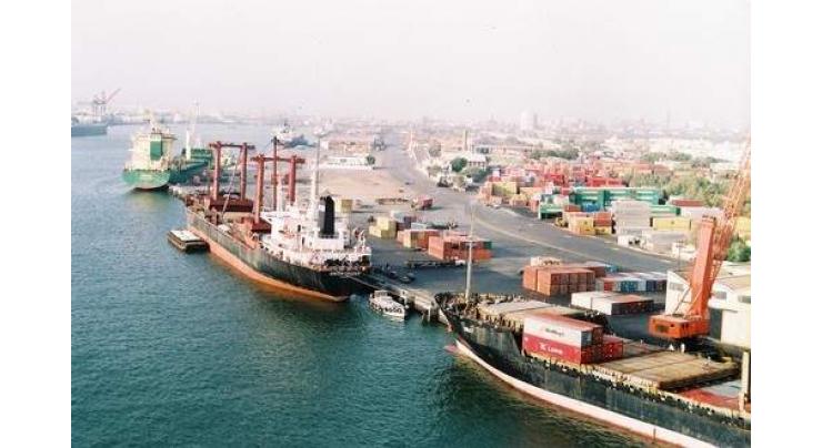 Shipping activity at Port Qasim 25 April 2018
