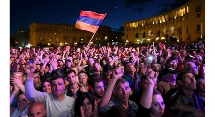 Tens of thousands of Armenians shut down capital in show of defiance

