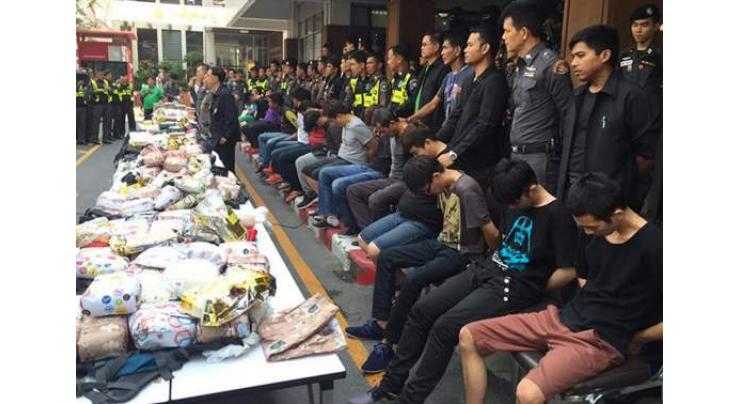 Thai police seize $45m-worth of meth from convoy in Bangkok
