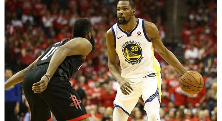 Durant, Thompson power Warriors over Rockets in NBA playoffs
