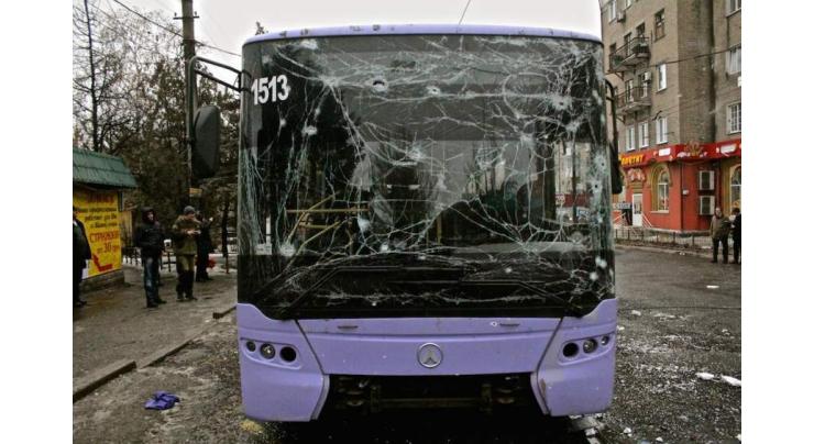 Hand grenade in rucksack kills teenager on east Ukraine bus
