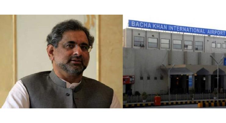 Prime Minister Shahid Khaqan Abbasi inaugurates expansion of Bacha Khan International Airport
