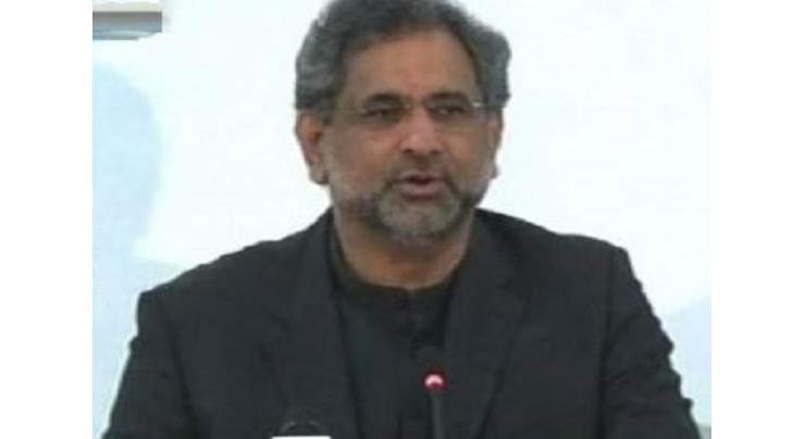 Prime Minister Shahid Khaqan Abbasi asks people to make right decision in elections or repent for five years
