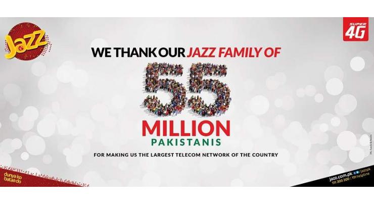 Jazz Reaches another Milestone with 55 Million Subscribers