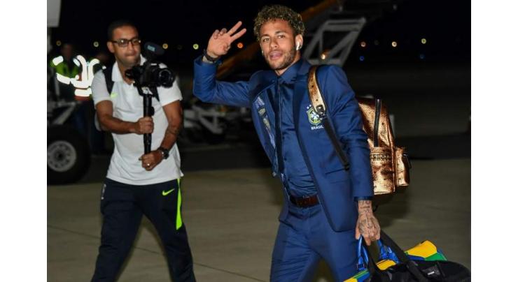 Neymar and Brazil arrive in Russia with World Cup clock ticking down

