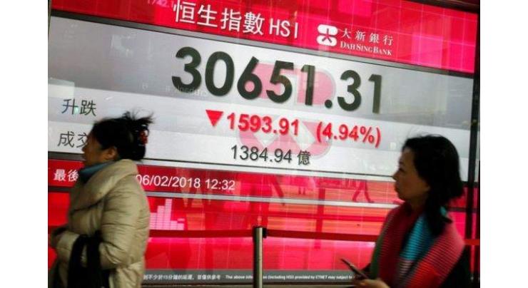 Hong Kong stocks end lower 14 June 2018
