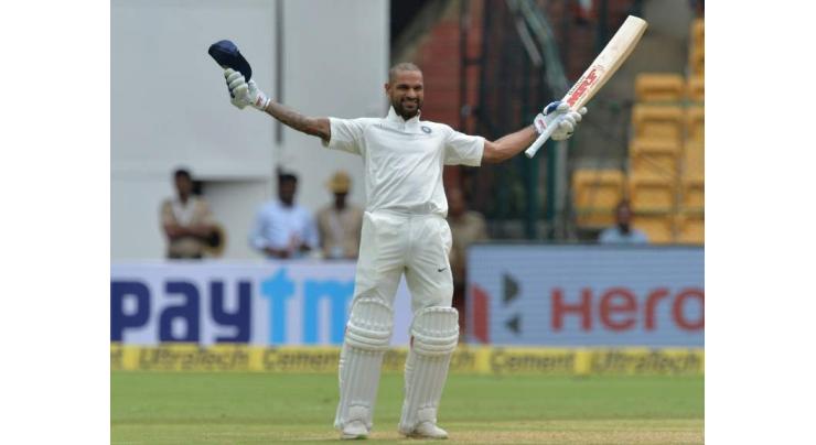 History-making Afghanistan hit back after Dhawan ton in debut Test
