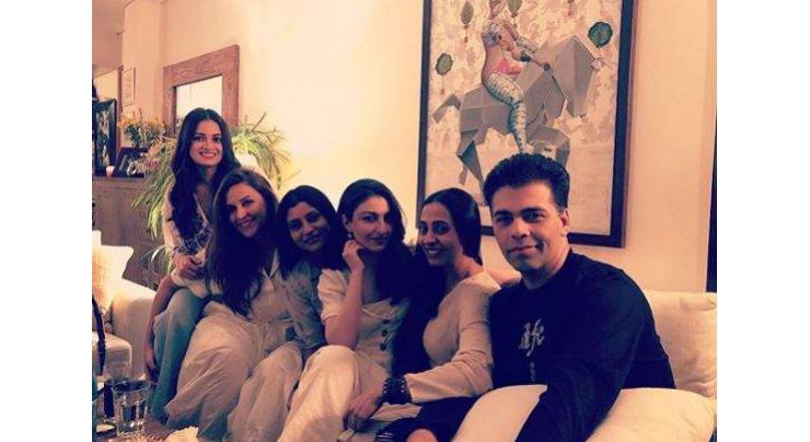 Dia Mirza hosts dinner for newly-wed Neha Dhupia and Angad Bedi