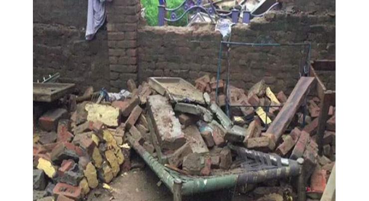 Two children killed in wall collapse in sialkot