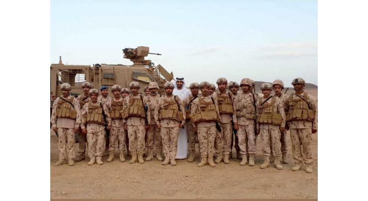 Shakhbout bin Nahyan visits UAE forces operating as part of Arab Coalition