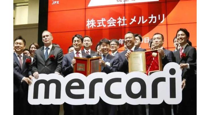 Japan start-up Mercari soars in first day of Tokyo trade
