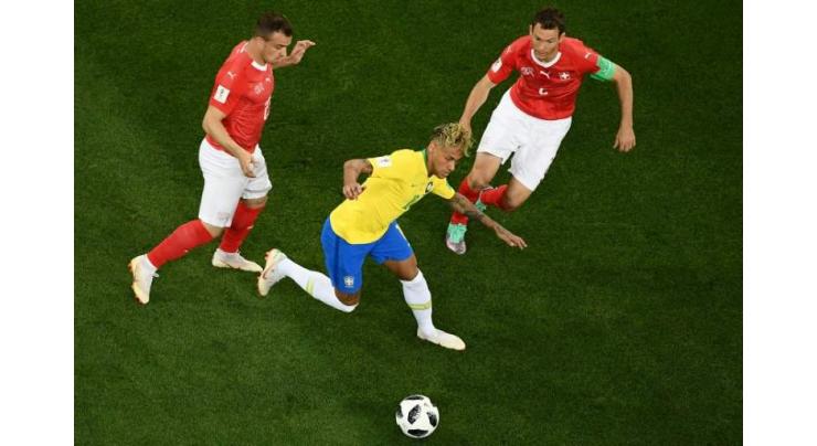 Under-cooked Neymar hobbled by Swiss as Brazil stumble at World Cup
