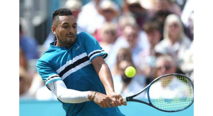 Kyrgios blasts 32 aces to down Edmund at Queen's
