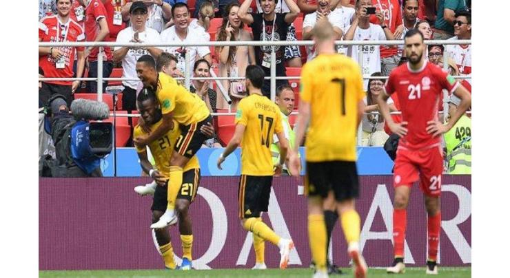 Belgium on verge of World Cup last 16 after crushing Tunisia
