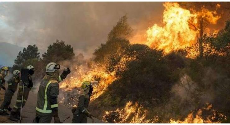 Homes evacuated as wildfire rages in northern England
