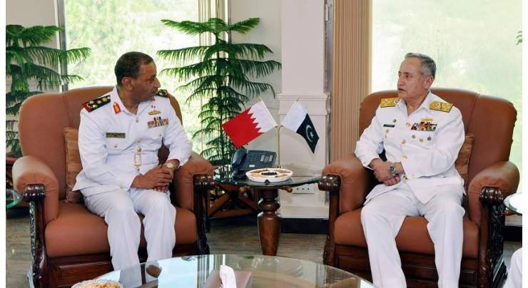 Commander Royal Bahrain Naval Force Visits Pakistan , Meets Chief Of The Naval Staff At Naval Headquarters Islamabad