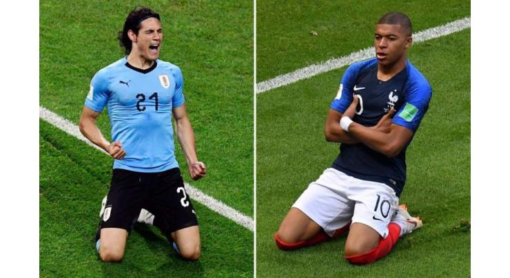 France v Uruguay World Cup starting line-ups
