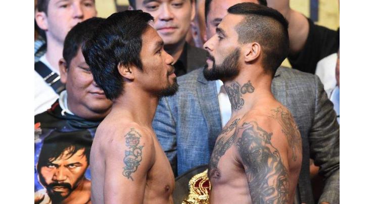 Pacquiao 'ready' to regain title after weigh-in with Matthysse
