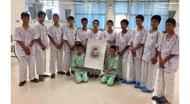 Thai cave boys to leave hospital, speak to media

