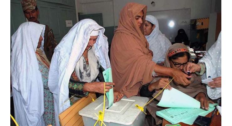 Voters throng to polling stations in KP to cast their vote in favour of MNAs
