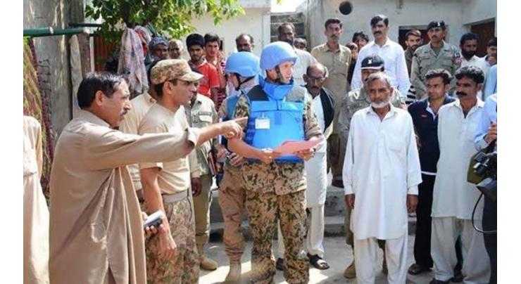 UN observer visit Sialkot
