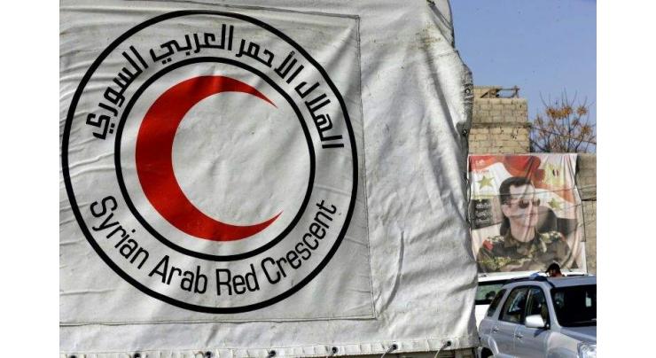 Syria's Red Crescent, UN begin delivering French aid
