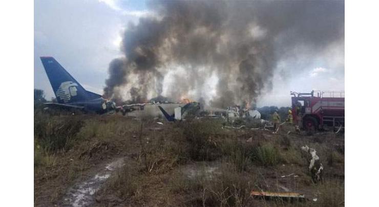 85 injured after Mexican plane crashes at airport in hail storm
