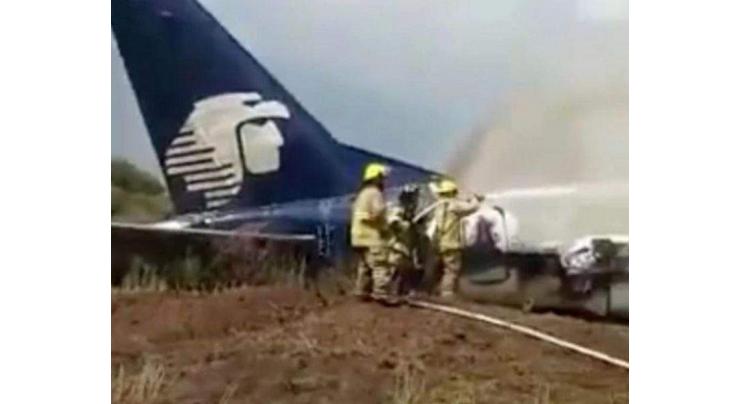 Passenger plane crashes on take off in northern Mexico, airline says
