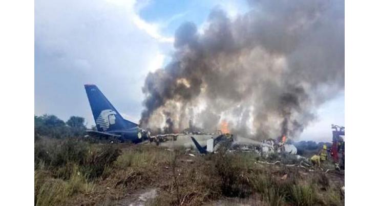 97 injured as Mexican plane crashes at airport in hail storm

