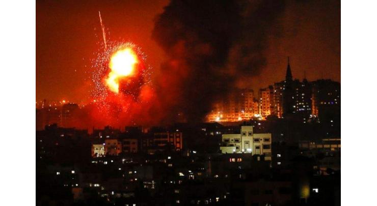 Wave of Israeli strikes hit Gaza after rocket barrage, toddler killed
