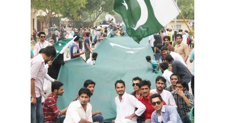 Independence Day celebrated in Sindh University
