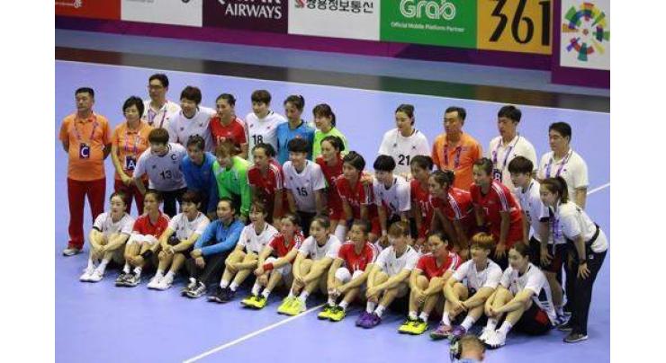 (Asian Games) S. Korea defeats N. Korea in women's handball
