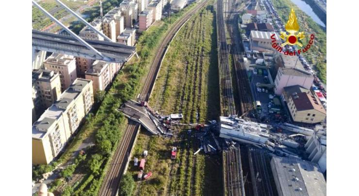 Death Toll in Genoa Bridge Collapse Rises to 41 - Rescue Services