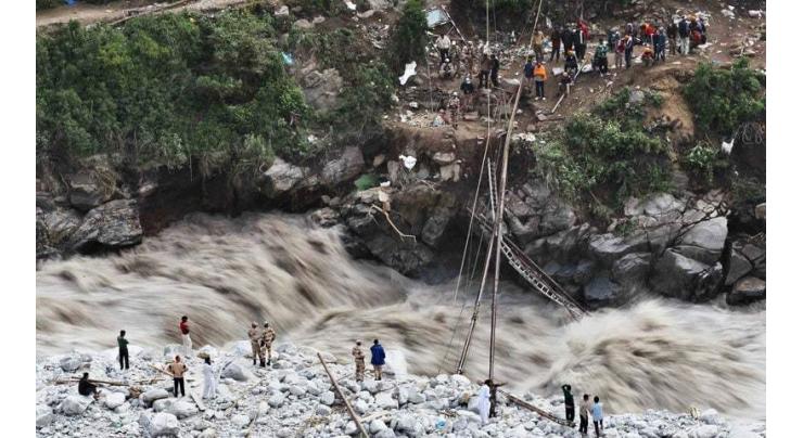 Heavy rain causes flood in streams, water channels in Chitral
