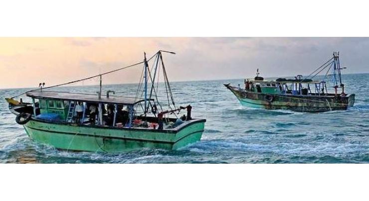 Pakistan Maritime Security Agency arrests 18 Indian fishermen and confiscates two of their boats
