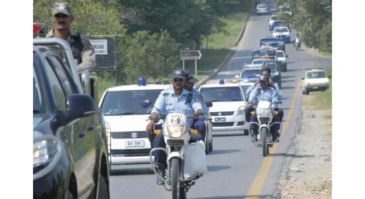 Islamabad Police conduct flag march
