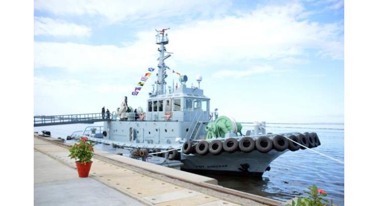 Karachi Shipyard hands over indigenously built 32 T Bollard Pull Tug to Pakistan Navy
