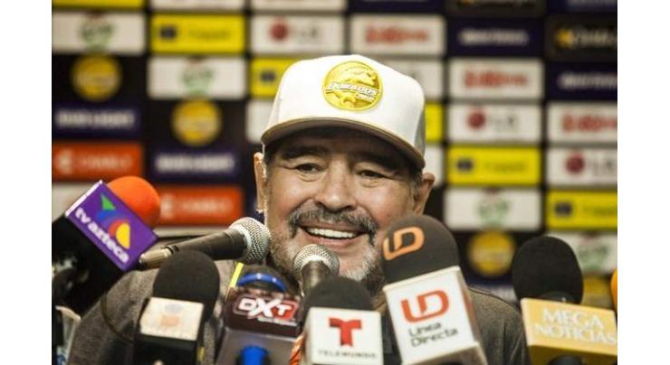Maradona makes Mexico debut with 4-1 win
