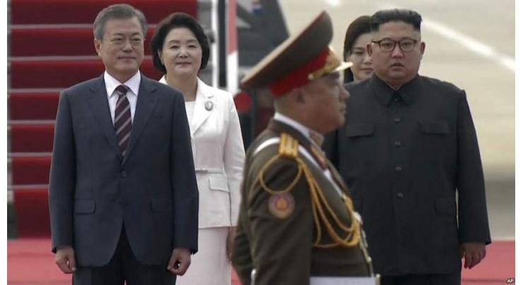 N. Korean first lady joins welcoming ceremony at Pyongyang airport
