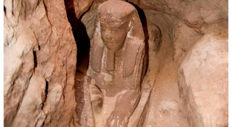 Egypt unearths sandstone sarcophagus with mummy in Aswan
