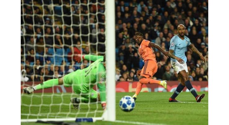 Manchester City beaten 2-1 by Lyon in Champions League opener
