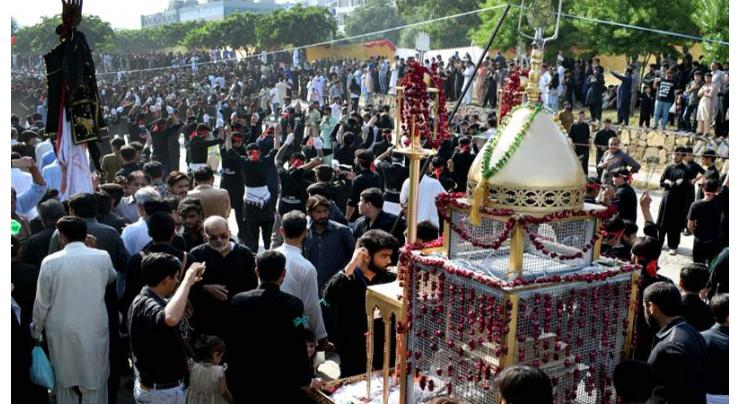 9th Muharram observed amid tight security in Lahore 
