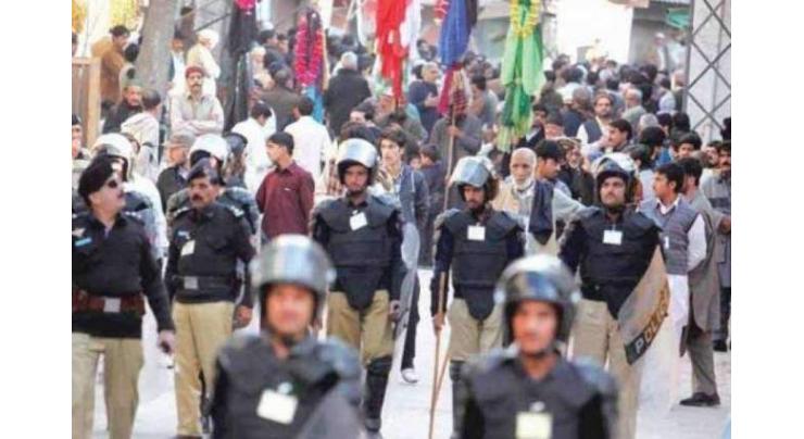 Security plan finalized for 9th, 10th Muharram in Sargodha
