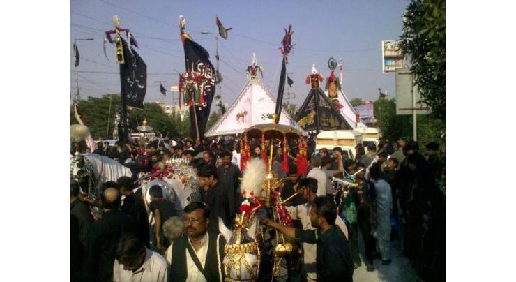 Processions of 9th Muharram conclude peacefully in Multan
