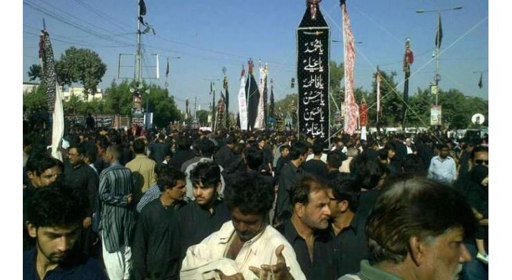 9th Muharram main procession concludes peacefully in Karachi
