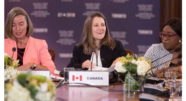 Canada hosts first meeting of women foreign ministers
